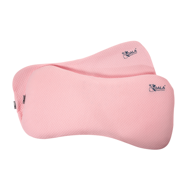 Perna bebelusi anti plagiocefalie 0-36 luni, forma ergonomica cu spuma memory, 2 huse detasabile, certificata in germania, koala perfect head maxi pink lvtk8051938140056