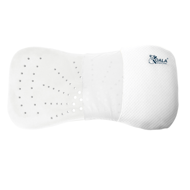 Perna bebelusi anti plagiocefalie 0-36 luni, forma ergonomica cu spuma memory, 2 huse detasabile, certificata in germania, koala perfect head maxi white lvtk8051938140032