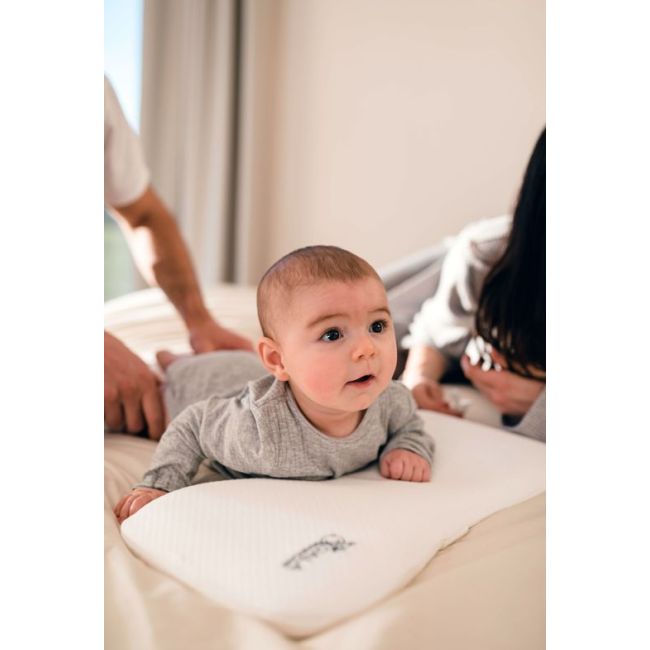 Perna bebelusi anti plagiocefalie 0-36 luni, forma ergonomica cu spuma memory, 2 huse detasabile, certificata in germania, koala perfect head maxi white lvtk8051938140032