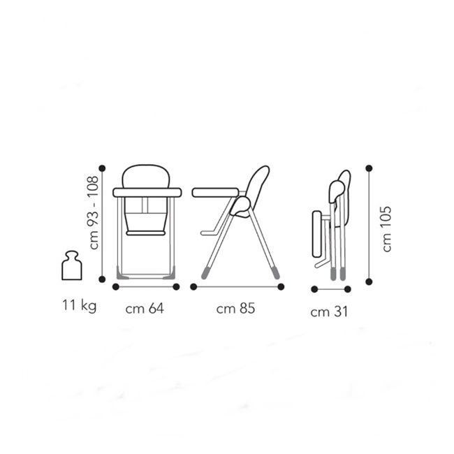 Scaun de masa Convivio - Brevi BEEBV281-020