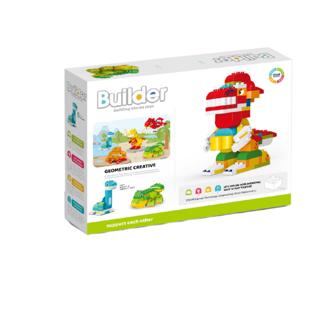 Joc de constructie steam - dinozauri (135 piese)