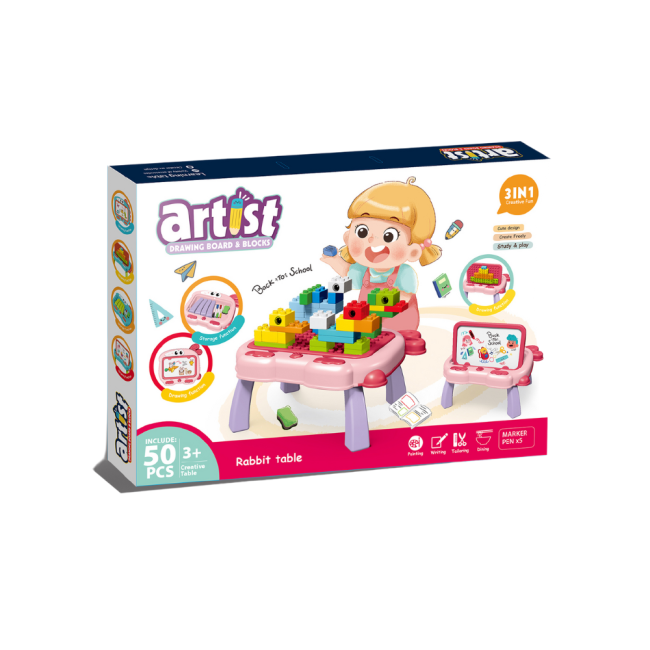 Masuta multifunctionala 3 in 1 pentru constructie - iepuras