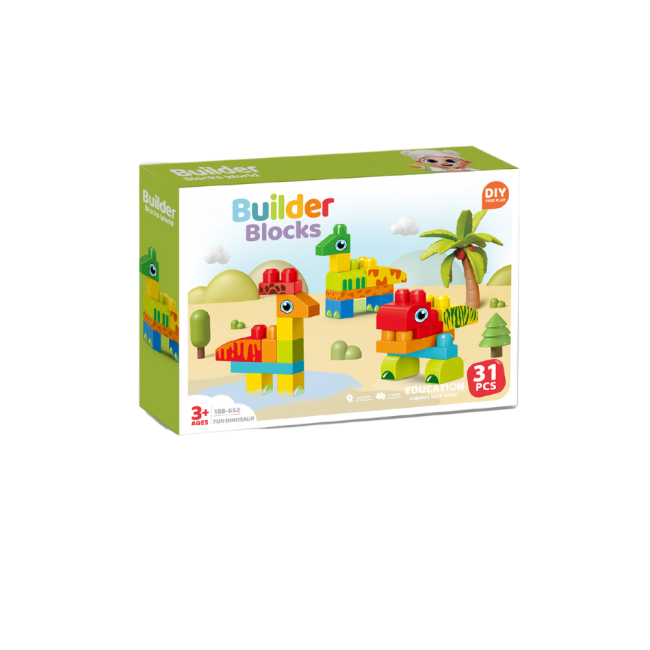 Set de constructie steam - dinozauri haiosi (31 piese)