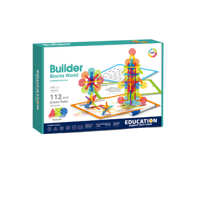 Set de constructie steam - fulgi de zapada (112 piese)