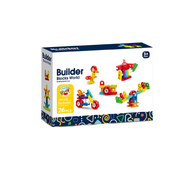 Set de constructie steam - fun blocks (26 piese)
