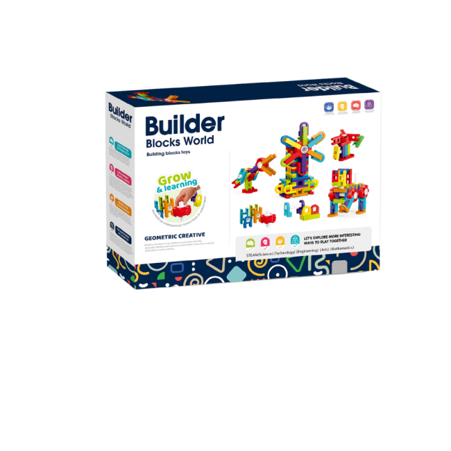 Set de constructie steam - fun blocks (78 piese)