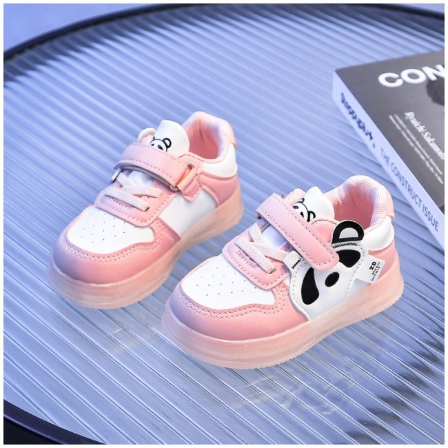 Adidasi roz cu luminite - panda mda-223-3-c