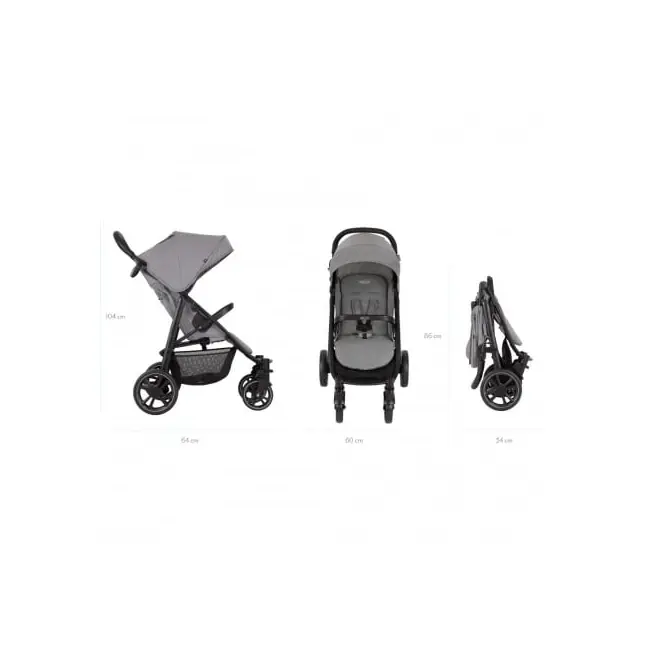 Carucior Graco EeZeFold Steeple Gray ERFGS1112SASTG000