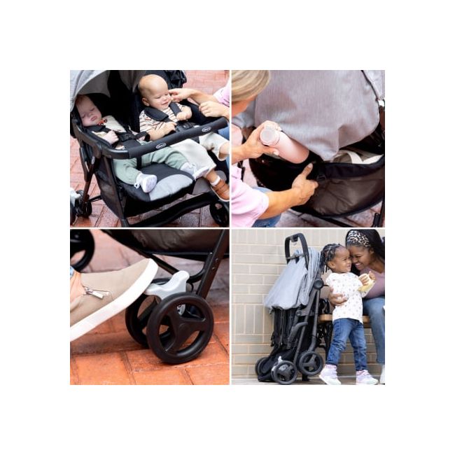 Carucior gemeni Graco DuoRider Steeple Gray ERFGS1217AASTG000