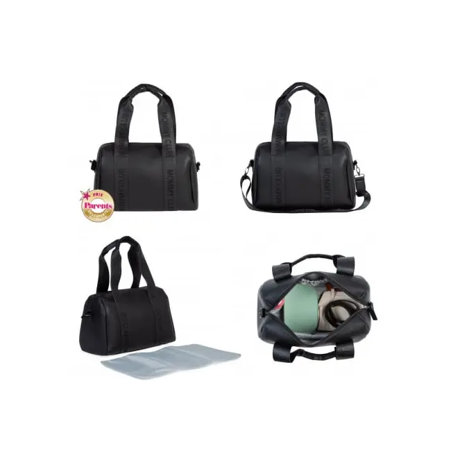 Geanta de infasat Childhome Mommy Club piele PU Negru ERFCH-CWMCSLBL