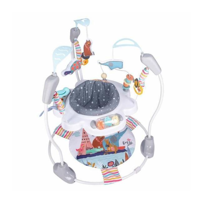 Jumper interactiv, FreeON, Jump&Play, Pana la 11 kg, Cu jucarii, Cu sunete si lumini, 0 luni+, Multicolor BYN82108