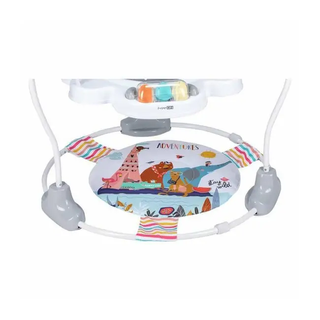 Jumper interactiv, FreeON, Jump&Play, Pana la 11 kg, Cu jucarii, Cu sunete si lumini, 0 luni+, Multicolor BYN82108