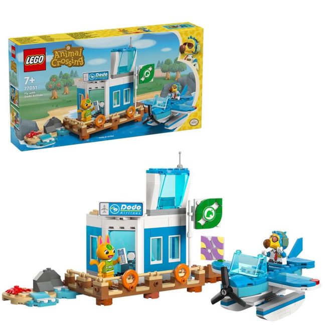 LEGO ANIMAL CROSSING ZBOARA CU DODO AIRLINES 77051 VIVLEGO77051