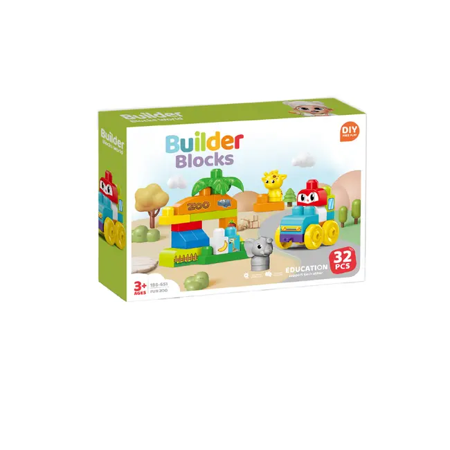 Set de constructie steam - zoo distractiva (32 piese)