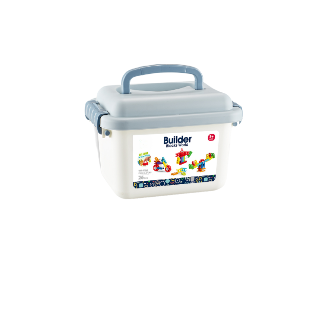 Set de constructie steam in cutiuta - fun blocks (26 piese)