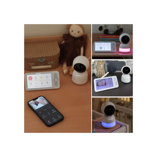 Video Monitor Digital cu lumina de veghe + Wi-Fi Beaba ZEN Night Light White ERFB930371