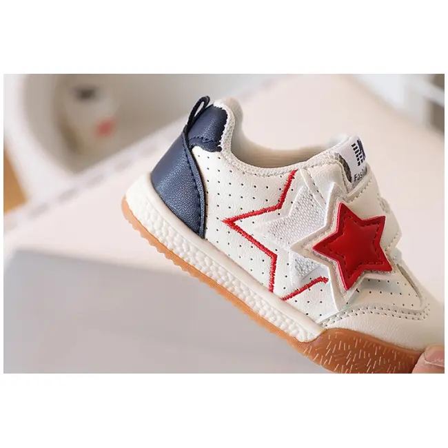 Adidasi albi pentru copii - red star mbxz-p-777-1-c