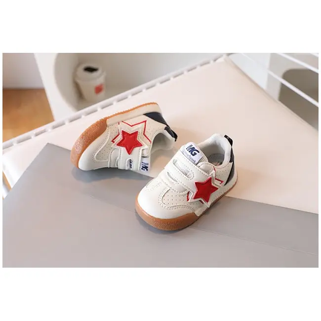 Adidasi albi pentru copii - red star mbxz-p-777-1-c