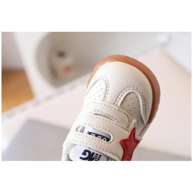 Adidasi albi pentru copii - red star mbxz-p-777-1-c