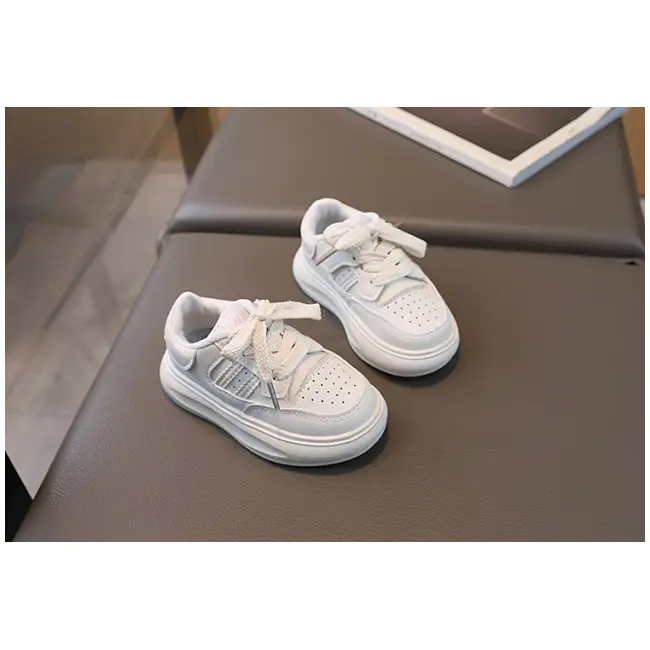 Adidasi albi pentru fetite - glamy mdca998-1-c