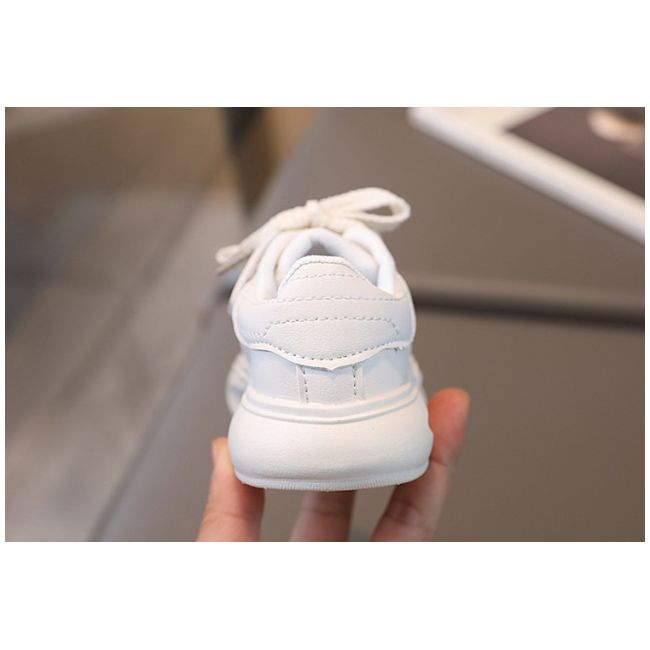 Adidasi albi pentru fetite - glamy mdca998-1-c