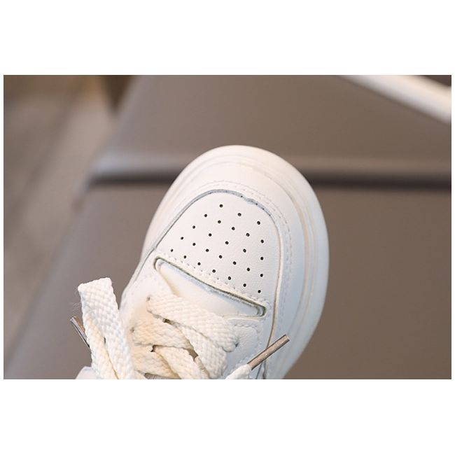 Adidasi albi pentru fetite - glamy mdca998-1-c