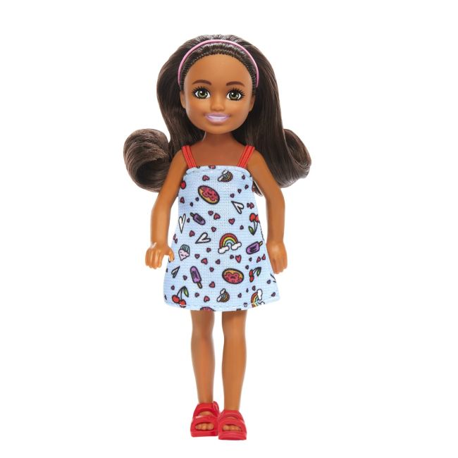BARBIE PAPUSA CHELSEA CREOLA CU PAR SATEN SI ROCHITA ALBASTRA VIVMTDWJ33_HXM97