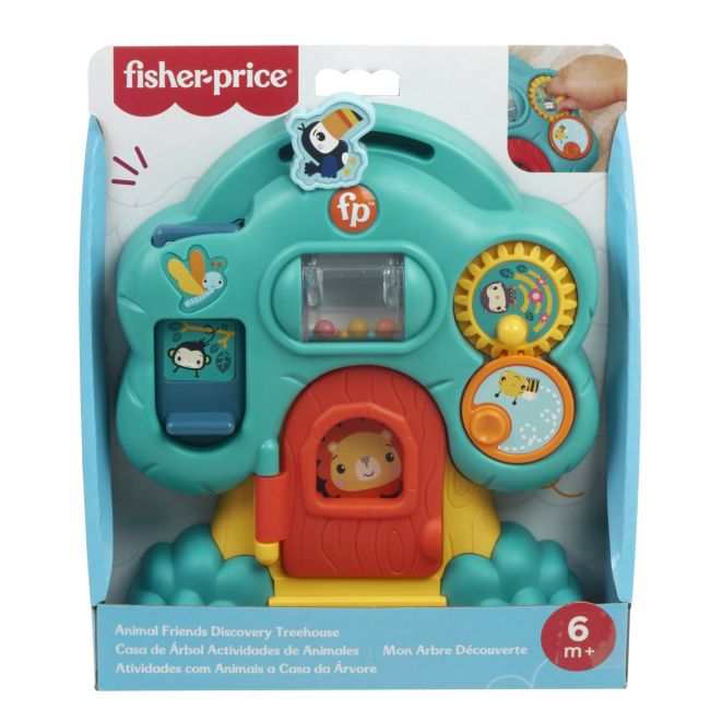 FISHER PRICE ANIMAL FRIENDS CENTRU DE ACTIVITATI CASUTA DIN COPAC VIVMTHXK32_HXK34