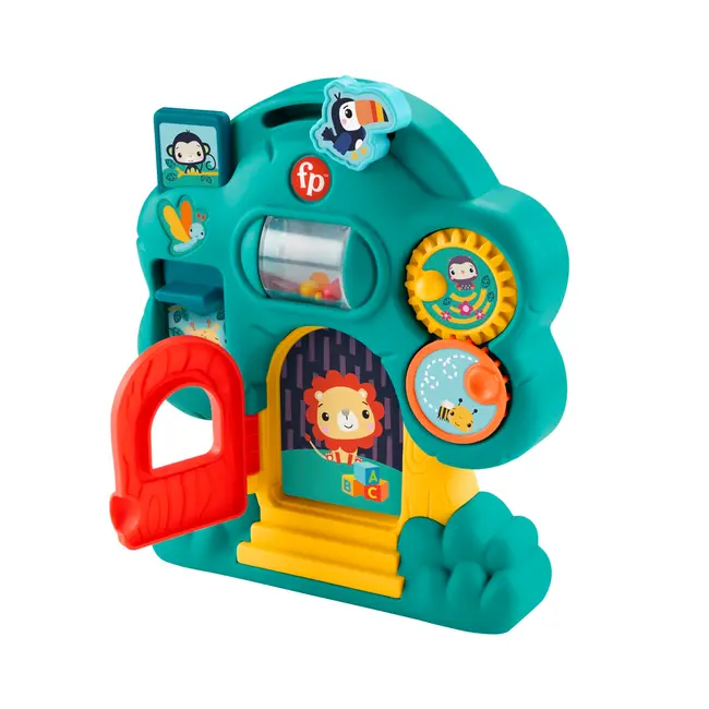 FISHER PRICE ANIMAL FRIENDS CENTRU DE ACTIVITATI CASUTA DIN COPAC VIVMTHXK32_HXK34