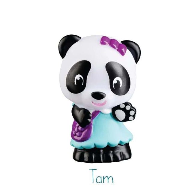 Familia de ursuleti panda - set figurine joc de rol klr700304