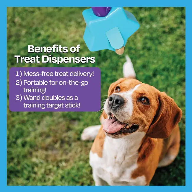 Jucarie dresaj caini - jucarie eliberare recompense - bagheta magica (stea)