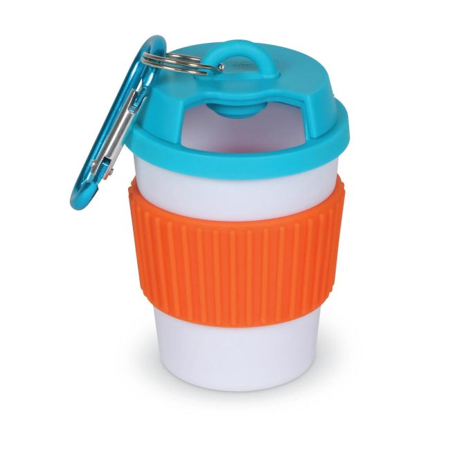 Recipient portabil pentru hrana caini - cana de cafea