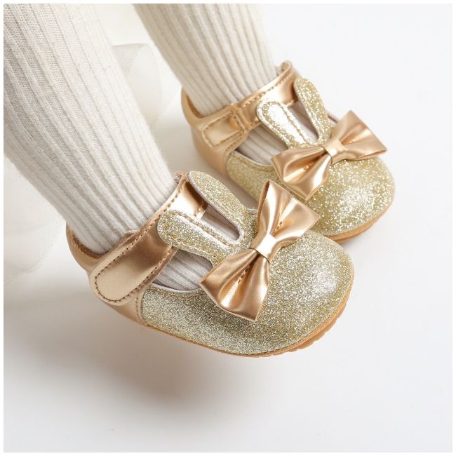 Pantofiori aurii pentru fetite - glitter bunny csm2052-4-p19