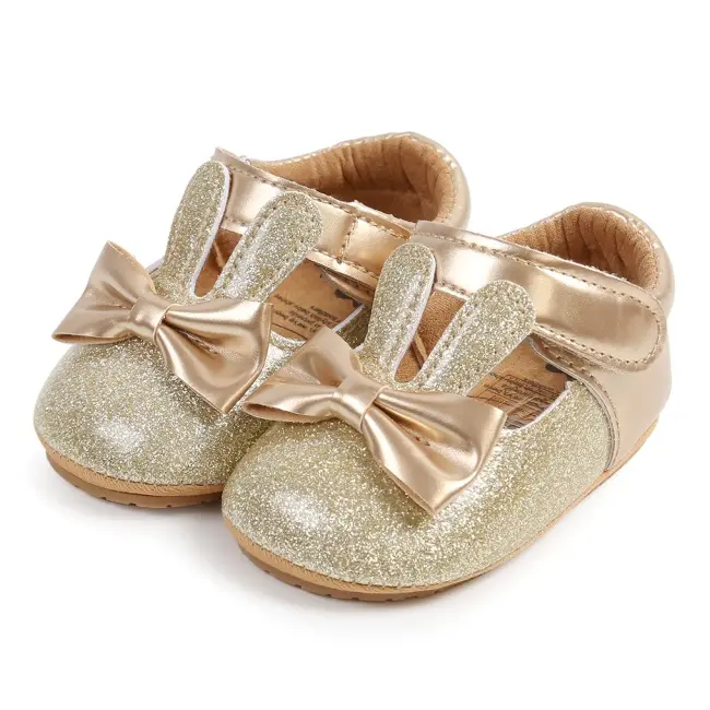 Pantofiori aurii pentru fetite - glitter bunny csm2052-4-p19