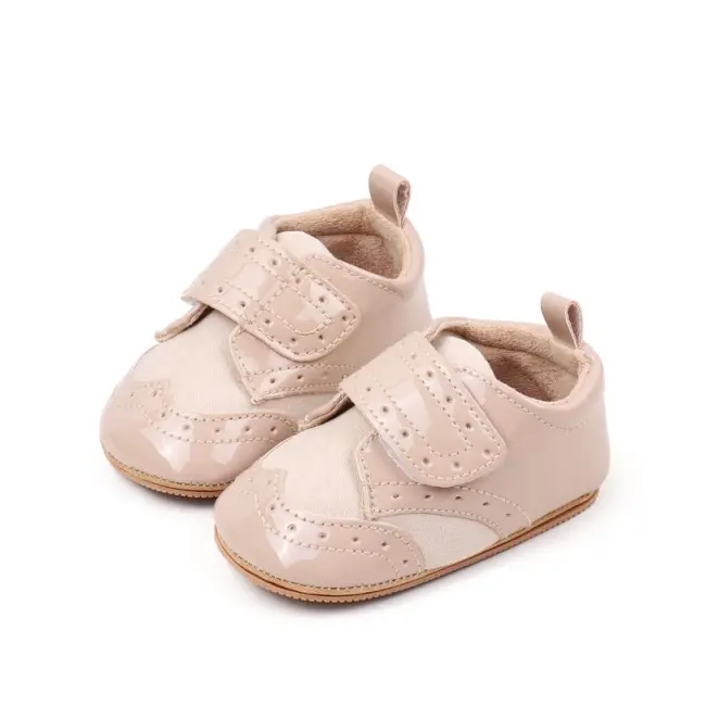 Pantofiori crem din piele lacuita - elegant csbmb3234-3-sa3