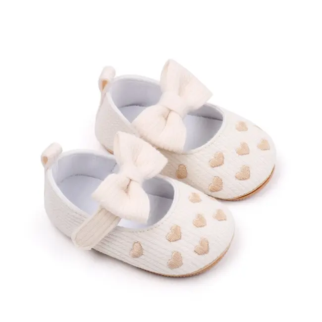 Pantofiori ivoire cu inimioare aurii mdbls3076-3-p01