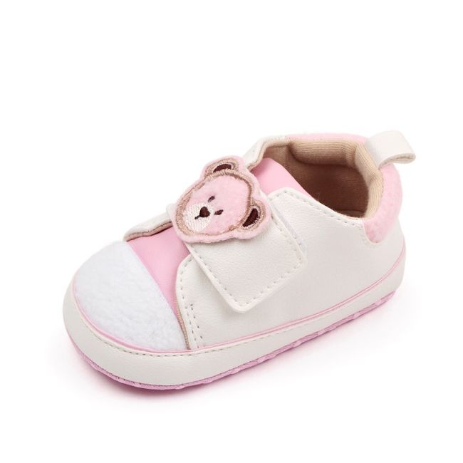 Tenisi albi cu roz pentru fetite - teddy mbbmh3011-1-p3
