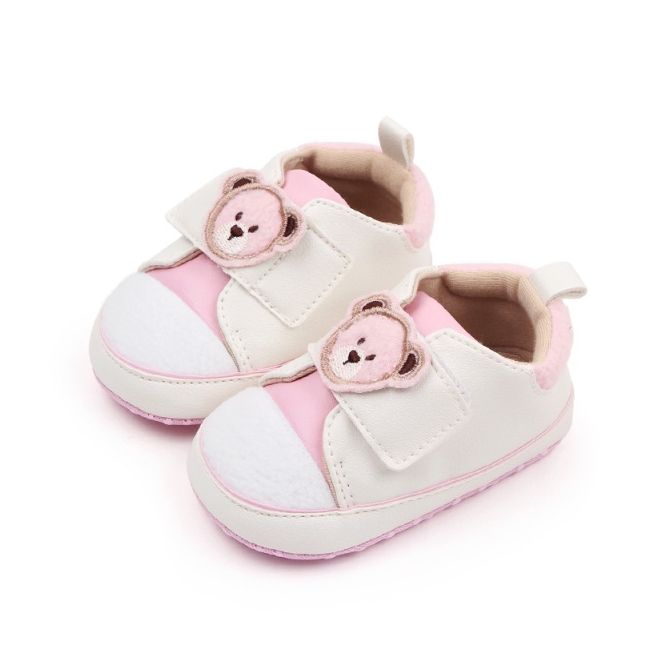 Tenisi albi cu roz pentru fetite - teddy mbbmh3011-1-p3