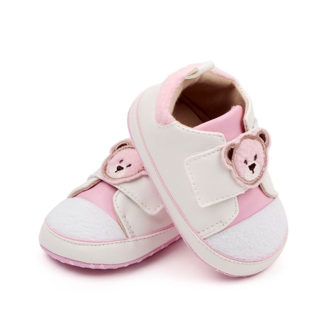 Tenisi albi cu roz pentru fetite - teddy mbbmh3011-1-p3