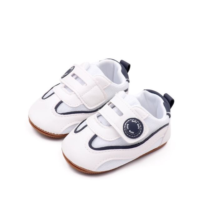 Adidasi albi cu bleumarine pentru baietei - baby mbbxc4141-2-p3