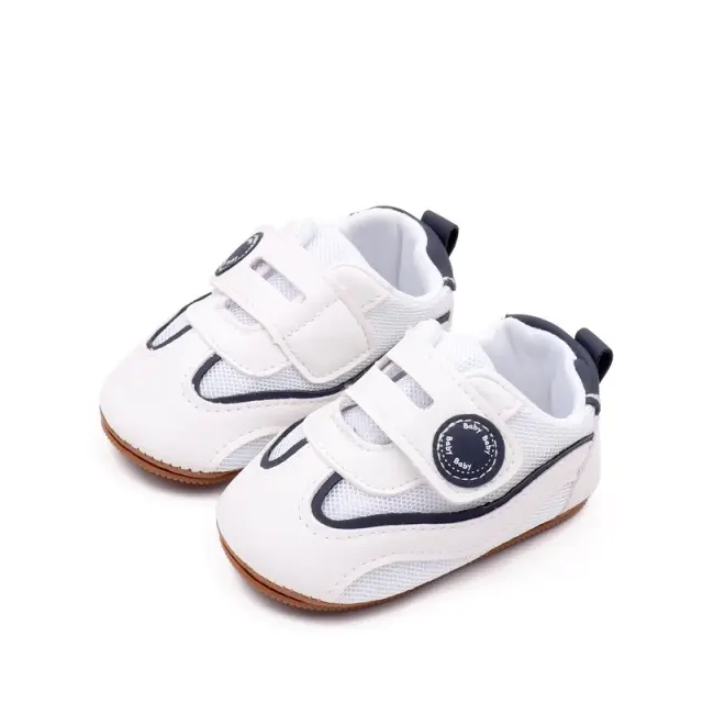 Adidasi albi cu bleumarine pentru baietei - baby mbbxc4141-2-p3