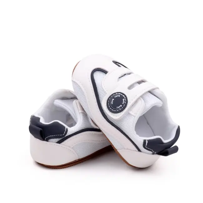 Adidasi albi cu bleumarine pentru baietei - baby mbbxc4141-2-p3