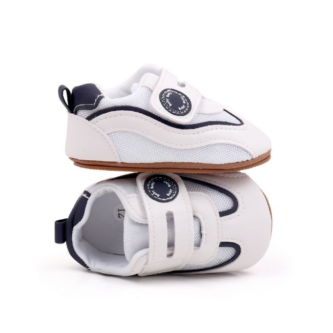 Adidasi albi cu bleumarine pentru baietei - baby mbbxc4141-2-p3