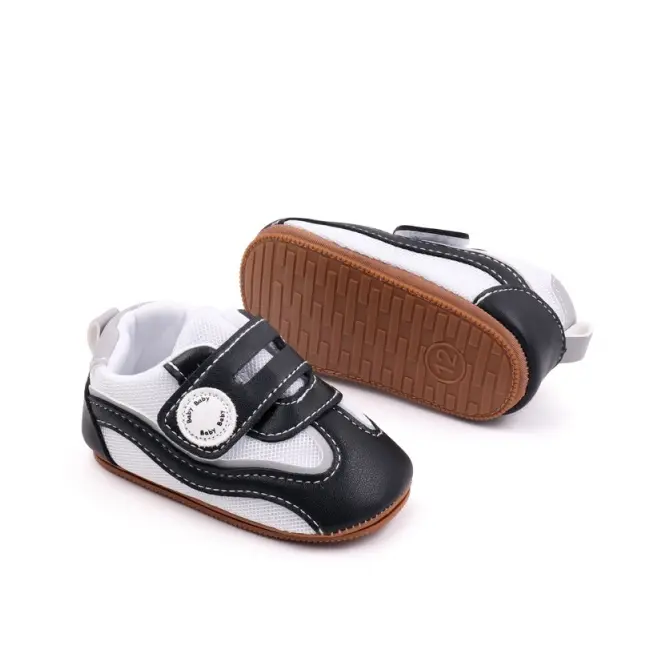 Adidasi albi cu negru pentru baietei - baby mdbxc4141-1-p3