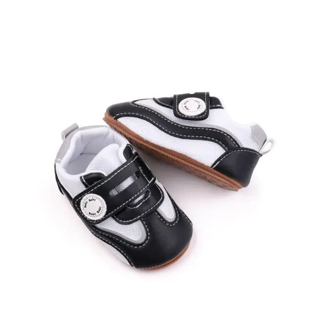 Adidasi albi cu negru pentru baietei - baby mdbxc4141-1-p3