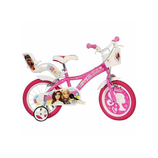 Bicicleta copii 14" - barbie roz