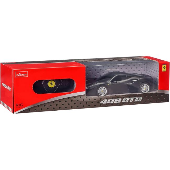 MASINA CU TELECOMANDA FERRARI 488 GTB NEGRU SCARA 1 LA 24 VIVRas76000_Negru
