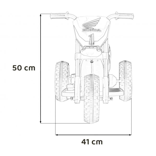 Motocicleta electrica honda crf 450r, roti din plastic, 70x41x50 cm, putere 30w - verde edeedipa.h5.zie