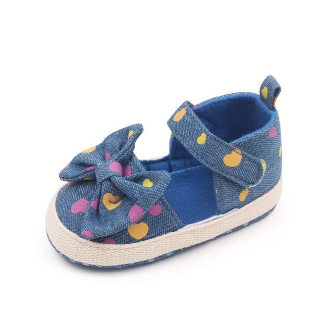 Pantofiori albastri cu inimioare colorate mdbhm3112-1-sa6