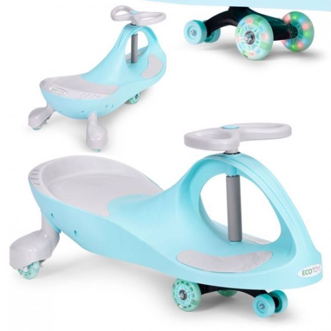 Trotineta gravitationala tip barca cu roti led ecotoys ym-sw-1 - albastru edeediym-sw-1blue